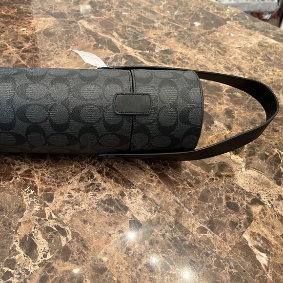 Coach C1504 Wine Carrier in Gunmetal/Charcoal Signature Canvas - Picture 3 of 9